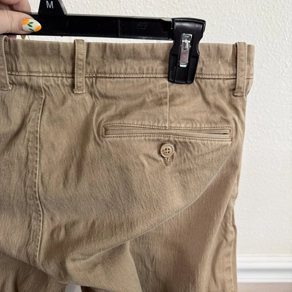 J.Crew 484 Slim-Fit Chino Pants Mens 33X32 Tan Brown‎ Stretch Classic Straight